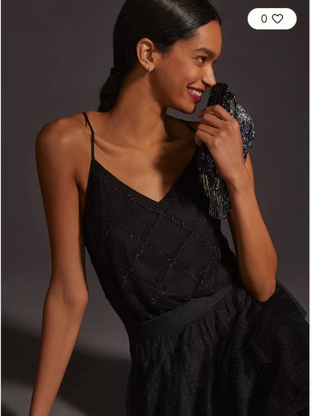 💜 By Anthropologie Beaded Tank 💜